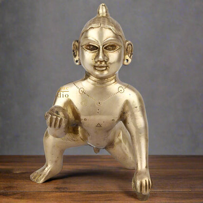 Fine Corporate Wedding Gift Bal Kanha Krishna Idol Décor Statue Showpiece 7" by vendor-unknown - Hindu Gods