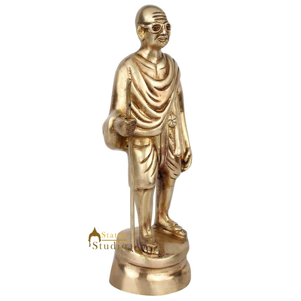 India Father Of Nation Rashtrapita Shri Mahatma Gandhi Statue Sculpture 12" - Image 3
