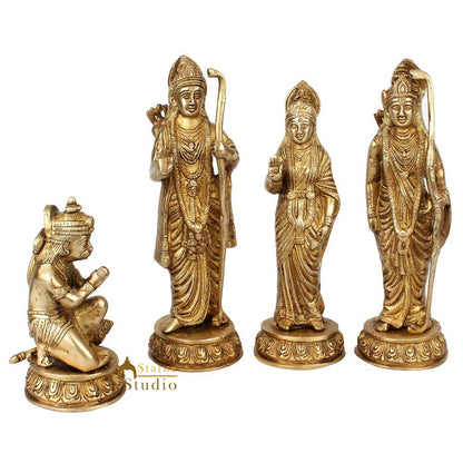 Brass Rama Darbar Statue For Home Decor Showpiece 1 Feet by vendor-unknown - Hindu Gods (View 2)
