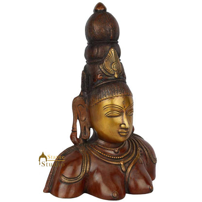 Antique Vintage Indian Handmade Tibet Buddhist Goddess Tara Bust Statue 10" by vendor-unknown - Buddha (View 3)