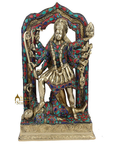 Brass Exclusive Goddess Maa Kali Murti Temple Home Décor Gift Idol Statue 11" by vendor-unknown - Hindu Gods (View 2)