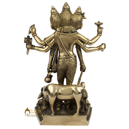 Hindu Trinity Of God Creator of Universe Lord Brahma Fine Murti Idol Statue 12" by vendor-unknown - Hindu Gods (View 9)