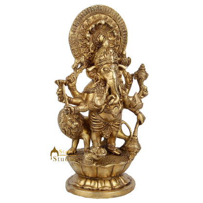 Finest Exclusive Masterpice Ganesha Ganpati Idol Décor Gift Statue Figurine 11" by vendor-unknown - Hindu Gods (View 3)