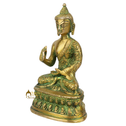 Fine Antique Finish Mini Buddha Murti Idol Décor Corporate Gift Statue 7" by vendor-unknown - Buddha (View 3)