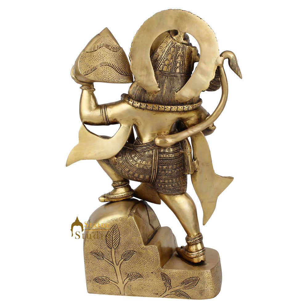 Indian Hindu Lord Bajrang Bali Hanuman Ji Murti Décor Gift Statue Idol 1.5 Feet - Image 5