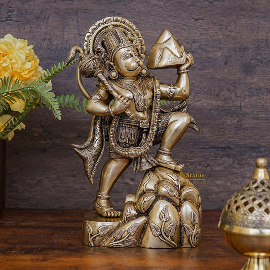 Indian Hindu Lord Bajrang Bali Hanuman Ji Murti Décor Gift Statue Idol 1.5 Feet