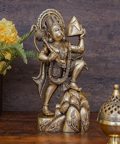 Indian Hindu Lord Bajrang Bali Hanuman Ji Murti Décor Gift Statue Idol 1.5 Feet by vendor-unknown - Hindu Gods (View 2)