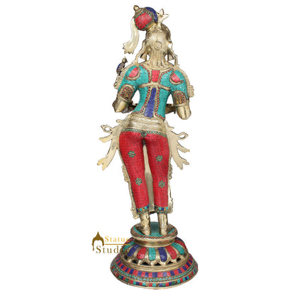 Large Celestial Diwali Fengshui Vastu Décor Deeplaxmi Inlay Statue 2.5 Feet by vendor-unknown - Decor (View 4)
