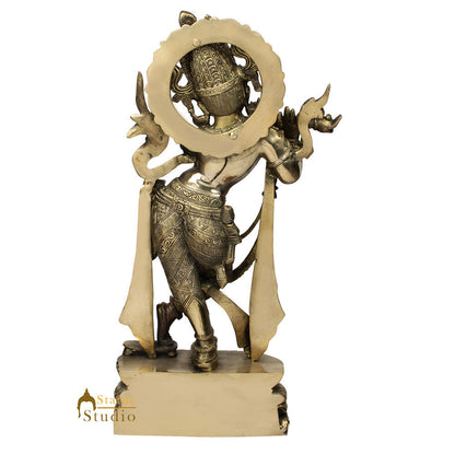 Indian Hindu God Lord Krishna Fluting Fine Décor Idol Gift Murti Statue 2 Feet by vendor-unknown - Hindu Gods (View 4)
