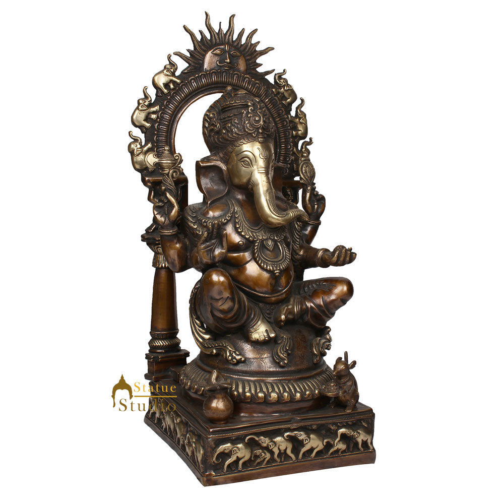 Exclusive Finish Lord Ganesha Murti Ganpati Idol Décor Gift Lucky Statue 2 Feet - Image 3