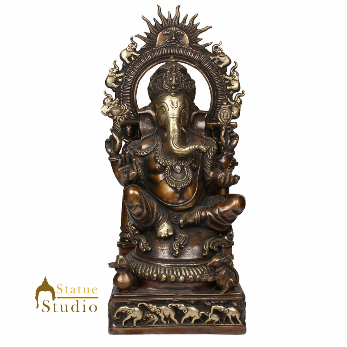 Exclusive Finish Lord Ganesha Murti Ganpati Idol Décor Gift Lucky Statue 2 Feet - Image 2
