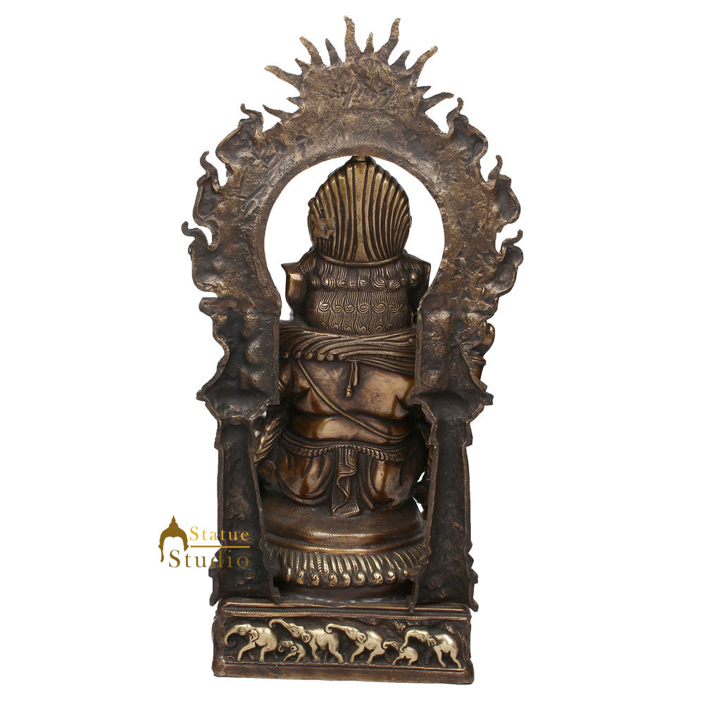 Exclusive Finish Lord Ganesha Murti Ganpati Idol Décor Gift Lucky Statue 2 Feet - Image 4