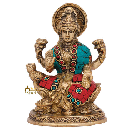 Indian Hindu Goddess Of Wealth Lakshmi Murti Idol Laxmi Diwali Gift Statue 5" by vendor-unknown - Hindu Gods