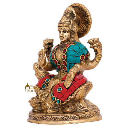 Indian Hindu Goddess Of Wealth Lakshmi Murti Idol Laxmi Diwali Gift Statue 5" by vendor-unknown - Hindu Gods (View 4)