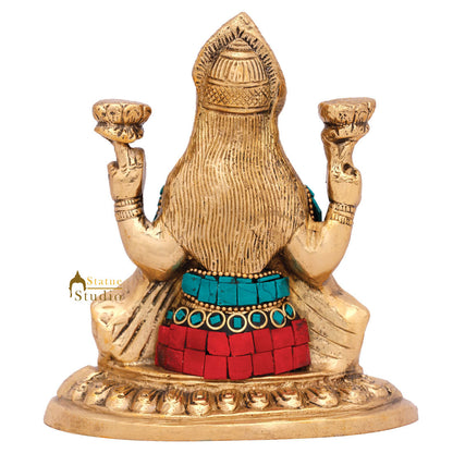 Indian Hindu Goddess Of Wealth Lakshmi Murti Idol Laxmi Diwali Gift Statue 6" by vendor-unknown - Hindu Gods (View 5)