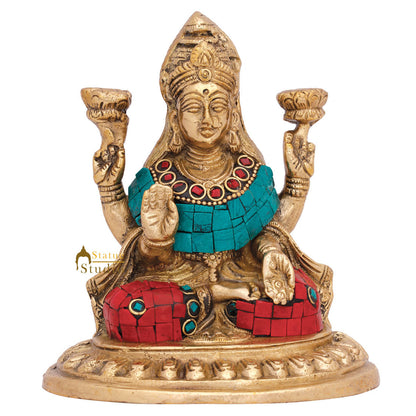 Indian Hindu Goddess Of Wealth Lakshmi Murti Idol Laxmi Diwali Gift Statue 6" by vendor-unknown - Hindu Gods (View 2)