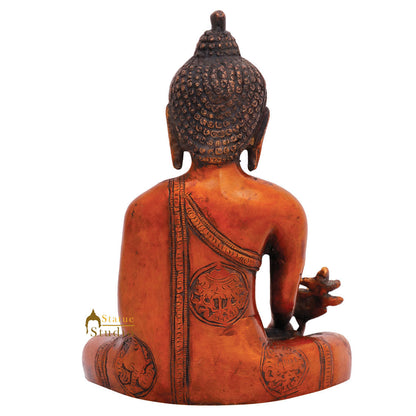 Small Medicine Buddha Murti Idol Showpiece Mini Home Office Décor Statue 7" by vendor-unknown - Buddha (View 6)