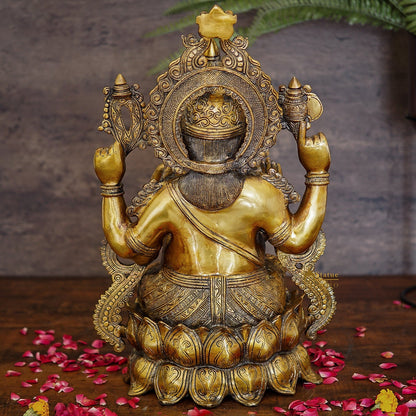 Brass Large Ganesha Idol For Home Temple Decor 2 Feet by vendor-unknown - Hindu Gods (View 3)