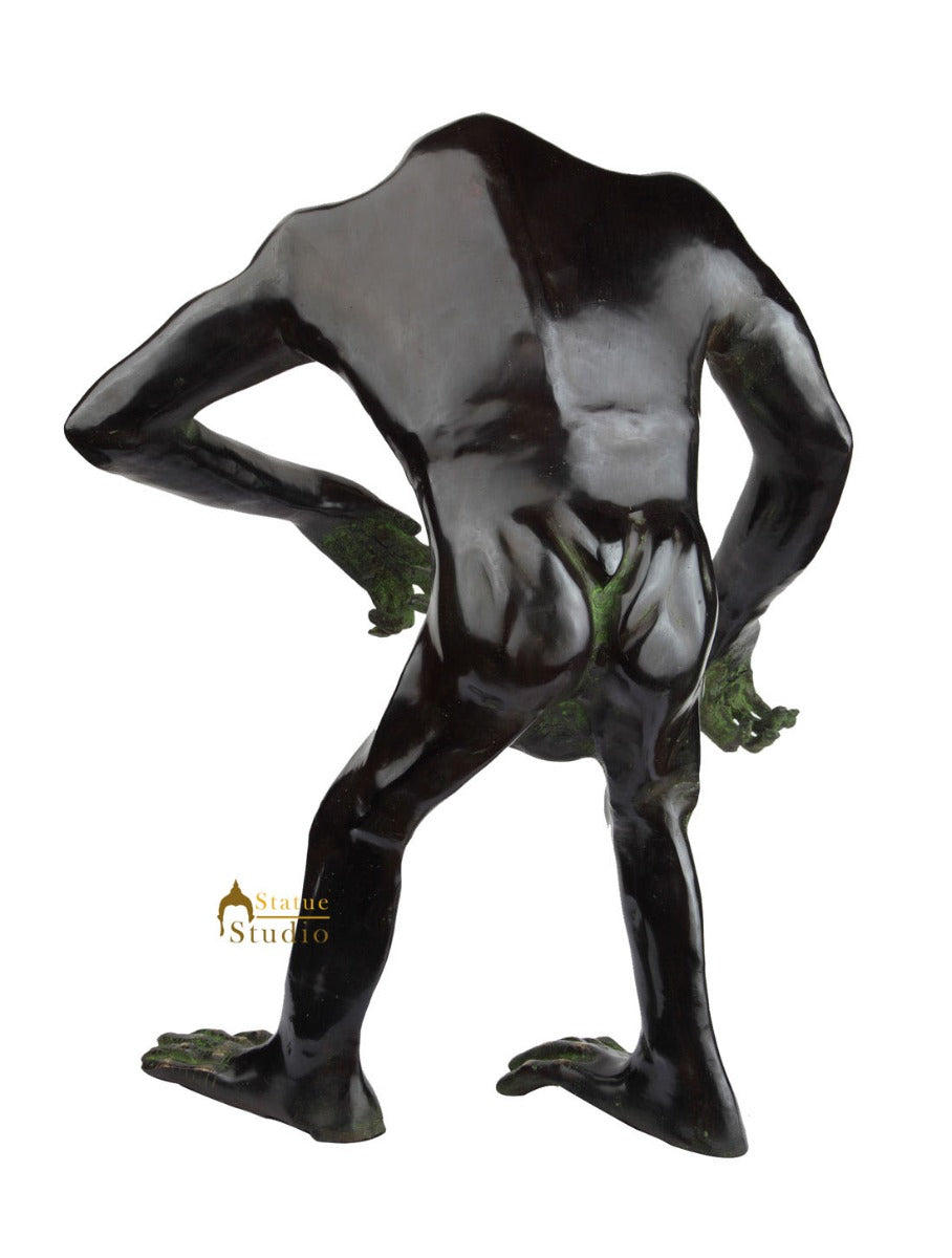 Brass Home Garden Indoor Outdoor Décor Monkey Large Statue Figure Sculpture 28" - Image 4