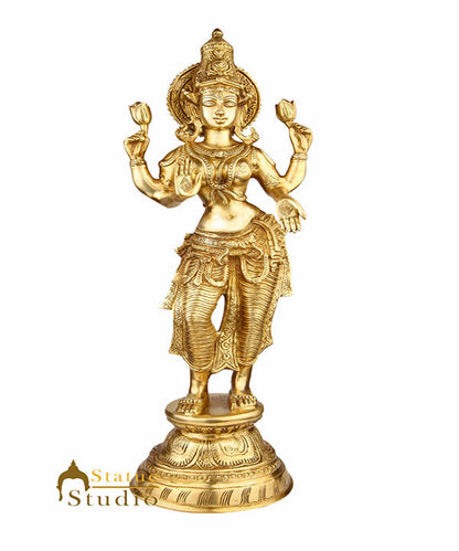 Indian Hindu Goddess OF Wealth Laxmi Lakshmi Standing Décor Statue Idol 22" by vendor-unknown - Hindu Gods