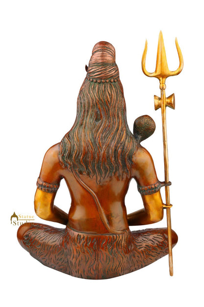 Indian Antique Hindu God Meditating Lord Shiva Shankar Statue Décor Idol 20" by vendor-unknown - Hindu Gods (View 6)