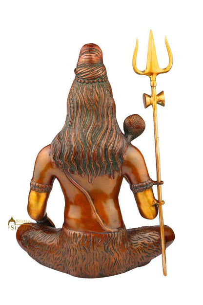 Indian Antique Hindu God Blessing Lord Shiva Shankar Statue Décor Idol 20" by vendor-unknown - Hindu Gods (View 6)