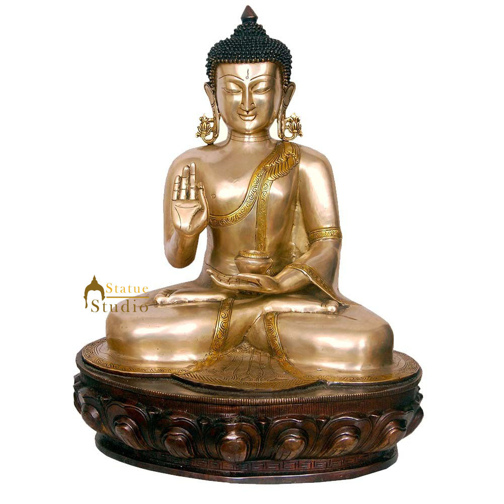 Exclusive Large Buddhist Deity Buddha Masterpiece Statue Décor Gift Idol 2 Feet