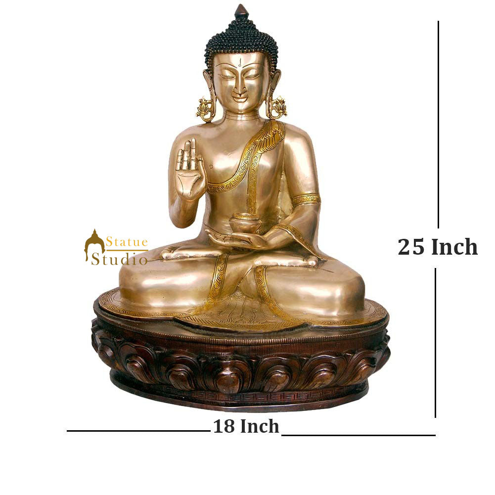 Exclusive Large Buddhist Deity Buddha Masterpiece Statue Décor Gift Idol 2 Feet