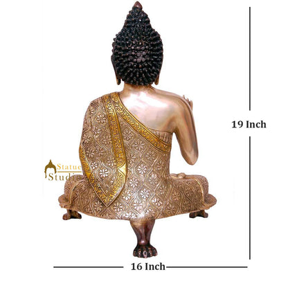 Indian Chinese Buddhist God Buddha Home Décor Statue Gift Idol For Sale 20" by vendor-unknown - Buddha (View 3)