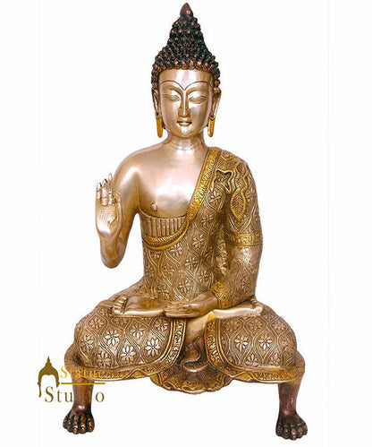 Indian Chinese Buddhist God Buddha Home Décor Statue Gift Idol For Sale 20" by vendor-unknown - Buddha