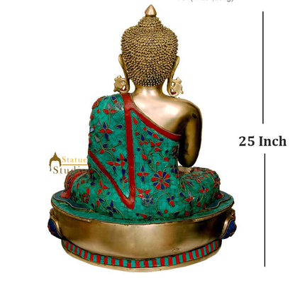 Large Size Home Office Room Décor Buddha Inlay Statue Big Idol For Sale 2 Feet by vendor-unknown - Buddha (View 3)