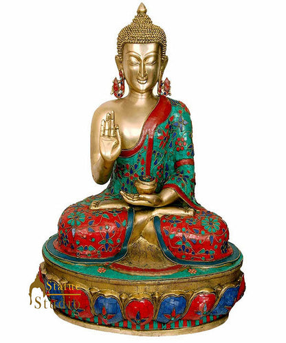 Large Size Home Office Room Décor Buddha Inlay Statue Big Idol For Sale 2 Feet by vendor-unknown - Buddha