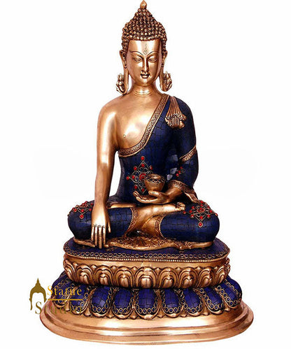 Large Size Home Office Room Décor Buddha Inlay Statue Big Idol For Sale 22" by vendor-unknown - Buddha