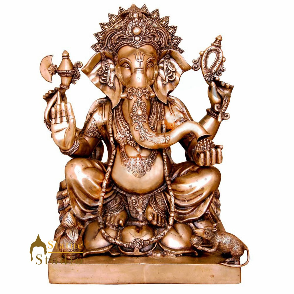 Large Size Hindu God Statue Ganesha Ganpati Big Home Décor Idol Moorti 2.5 Feet - Image 2