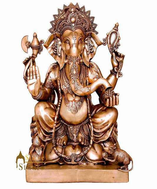 Large Size Hindu God Statue Ganesha Ganpati Big Home Décor Idol Moorti 2.5 Feet