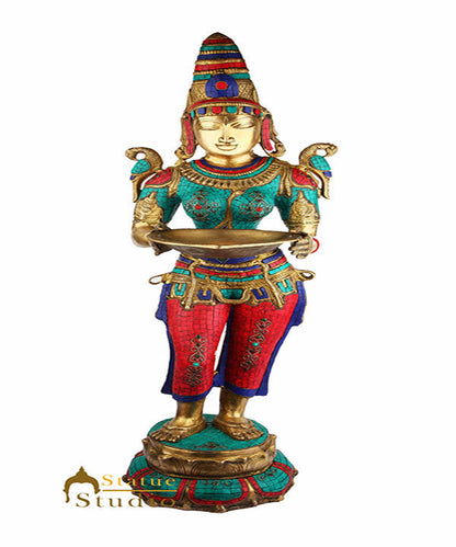 Large Size Religious Spiritual Décor Deep Lady DeepLakshmi Idol Statue 3.5 Feet by vendor-unknown - Decor