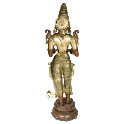 Large Religious Spiritual Welcome Décor Deep Lady Deeplakshmi Idol Statue 43" by vendor-unknown - Decor (View 4)