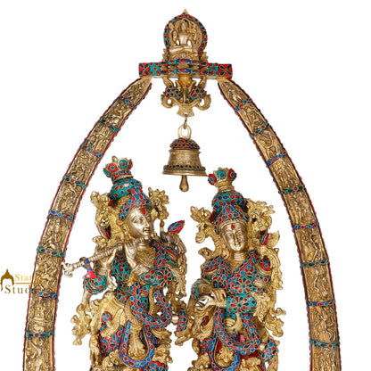 Large Radha Krishna Arch Set Religious Gift Décor Statue Masterpiece Idol 4 Feet by vendor-unknown - Hindu Gods (View 3)