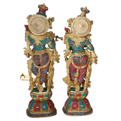 Large Radha Krishna Arch Set Religious Gift Décor Statue Masterpiece Idol 4 Feet by vendor-unknown - Hindu Gods (View 4)