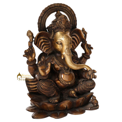 Indian Hindu God Lord Vinayak Ganesha Statue Ganpati Moorti Décor Gift Idol 19" by vendor-unknown - Hindu Gods (View 3)