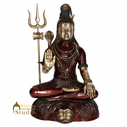 Large Size Hindu God Mahayogi Shankar Idol Lord Shiva Lucky Décor Statue 3 Feet by vendor-unknown - Hindu Gods (View 3)