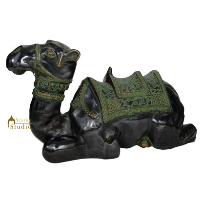 Indian Brass Home Garden Décor Sitting Camel Statue Figurine Showpiece 17" by vendor-unknown - Decor (View 3)