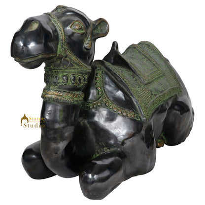 Indian Brass Home Garden Décor Sitting Camel Statue Figurine Showpiece 17" by vendor-unknown - Decor (View 4)