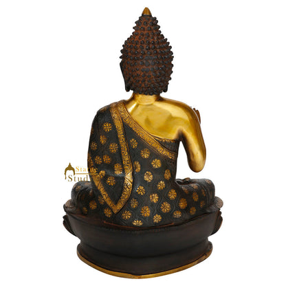 Antique Gold Finish Blessing Bodhisatva Feng Shui Vastu Décor Buddha Statue 23" by vendor-unknown - Buddha (View 4)