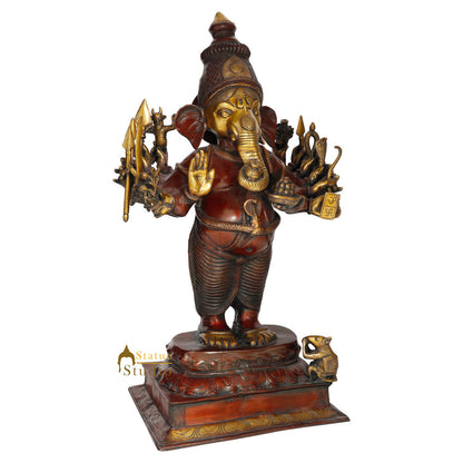 Large Size Standing Rare Ganesha Idol Ganpati Lucky Décor Gift Statue 2.5 Feet by vendor-unknown - Hindu Gods (View 3)