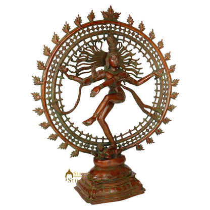Bronze Finish Dancing Shiva Lord Nataraja Décor Statue Natraj Lucky Idol 32" by vendor-unknown - Hindu Gods (View 3)