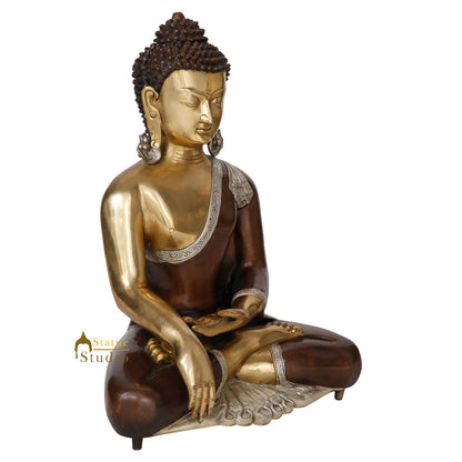 Chinese Brass Buddhist Feng Shui Vastu Home Office Décor Buddha Statue Idol 21" by vendor-unknown - Buddha (View 3)