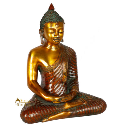 Indian Made Burmese Meditating Buddha Home Peace Décor Idol Statue Figure 13" by vendor-unknown - Buddha (View 3)