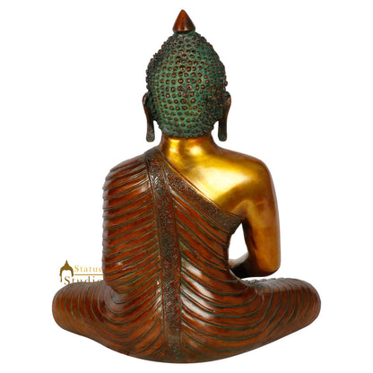Indian Made Burmese Meditating Buddha Home Peace Décor Idol Statue Figure 13" by vendor-unknown - Buddha (View 4)