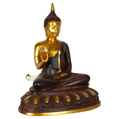Indian Antique Finish Thai Buddha Bodhisatva Statue Décor Idol Showpiece 14" by vendor-unknown - Buddha (View 3)